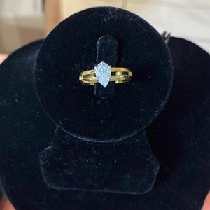 14kt Gold Filled Ring With a Marquee Stone